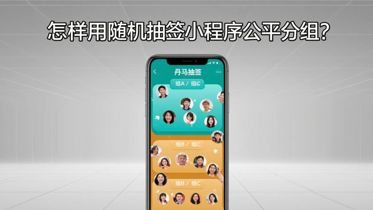 怎样用随机抽签小程序公平分组？丹马抽签扫码即用，支持实名名单和Excel导出
